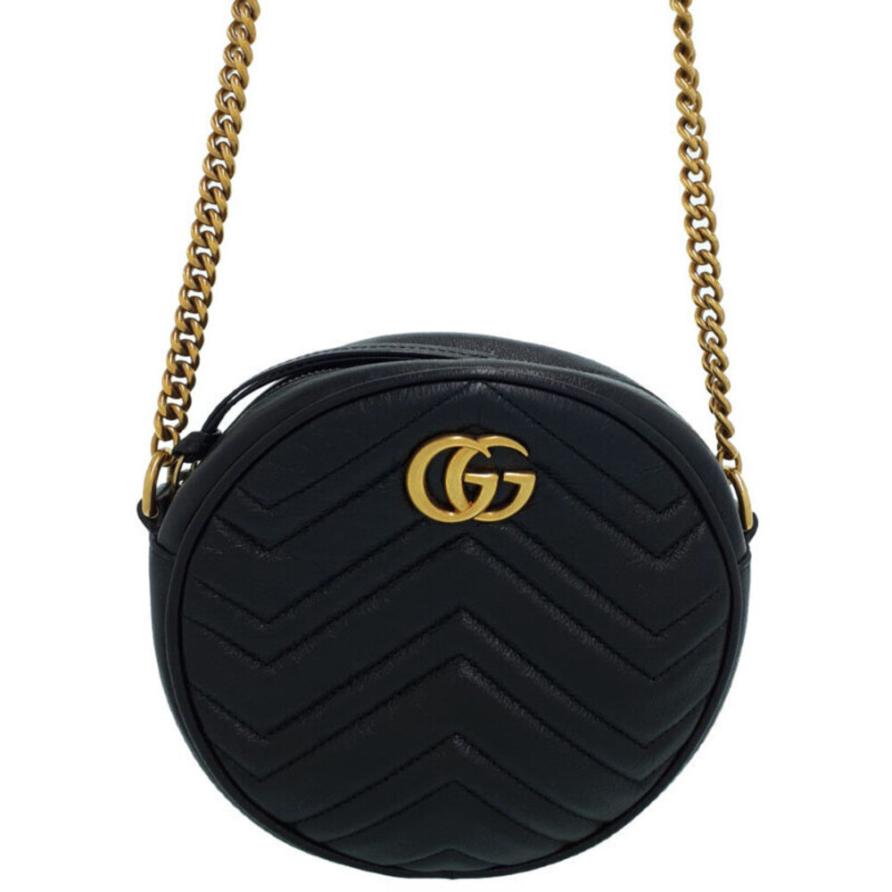 Gucci Bag Round Shoulder Chain Marmont GG - Picture 2 of 9